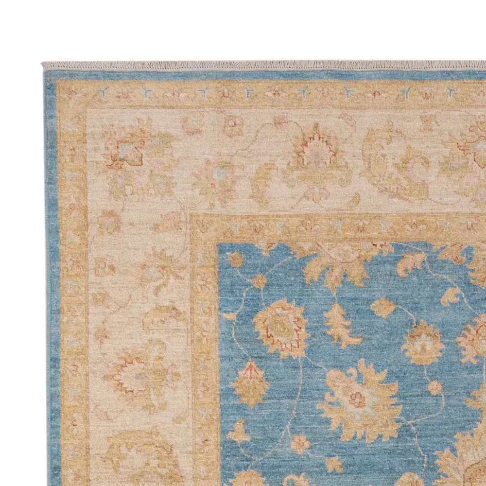 Ziegler Teppich - 301 x 202 cm - hellblau