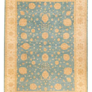 Ziegler Teppich - 353 x 255 cm - blau