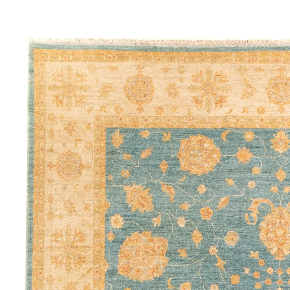 Ziegler Teppich - 353 x 255 cm - blau