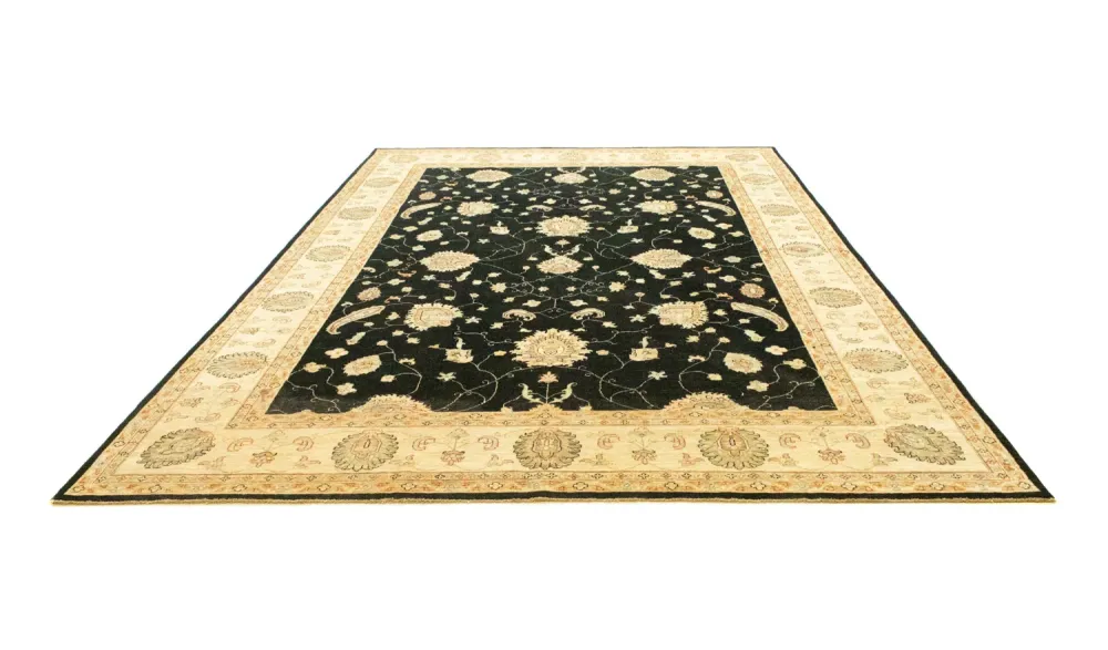 Ziegler Teppich 357 x 248 cm - schwarz