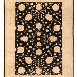 Ziegler Teppich - 378 x 272 cm - schwarz