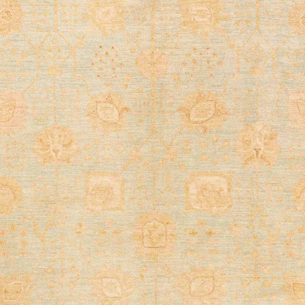 Ziegler Teppich - 394 x 309 cm - hellblau