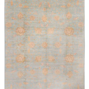 Ziegler Teppich - 402 x 306 cm - hellblau