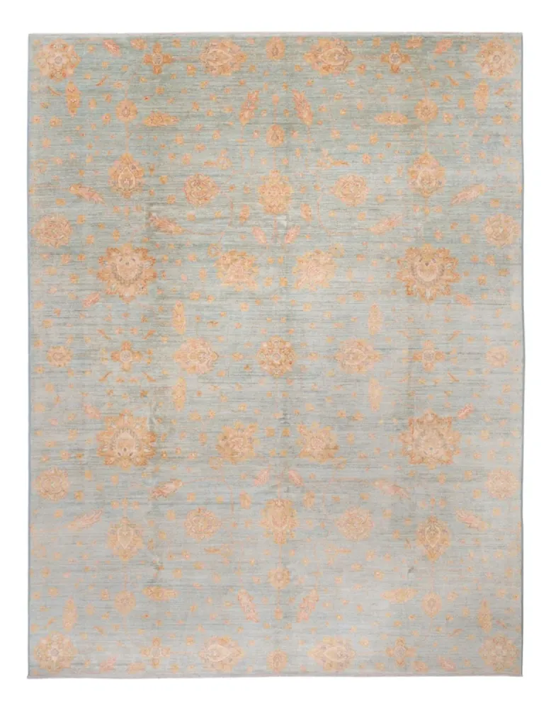 Ziegler Teppich - 402 x 306 cm - hellblau