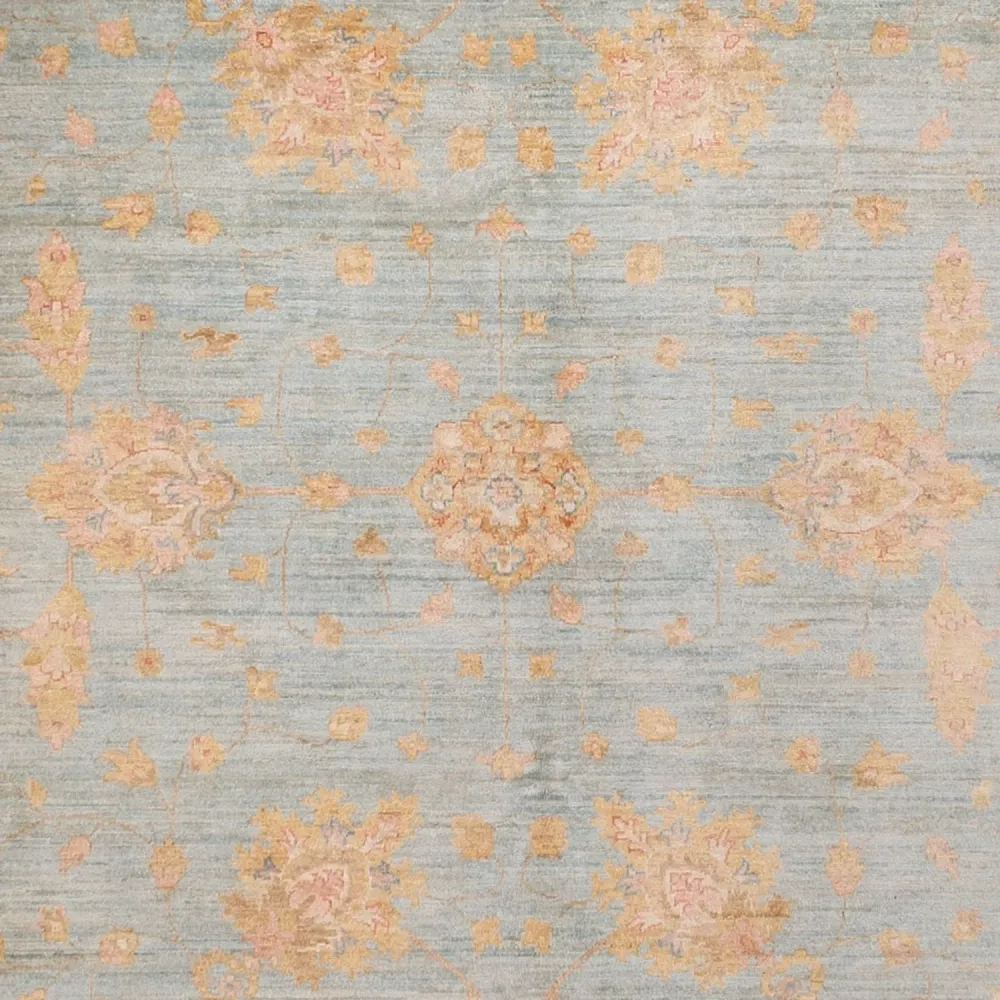 Ziegler Teppich - 402 x 306 cm - hellblau