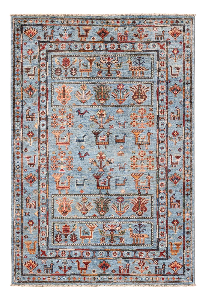 Ziegler Teppich - Ariana - 154 x 104 cm - hellblau
