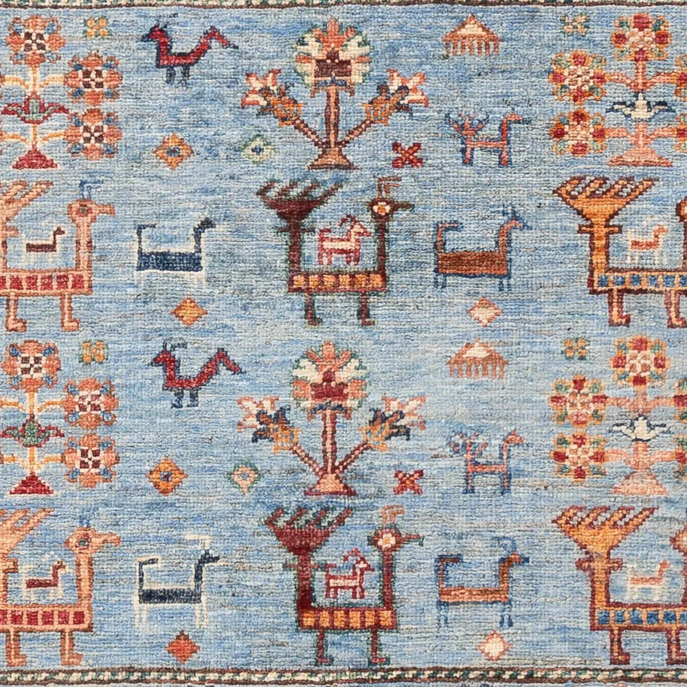 Ziegler Teppich - Ariana - 154 x 104 cm - hellblau