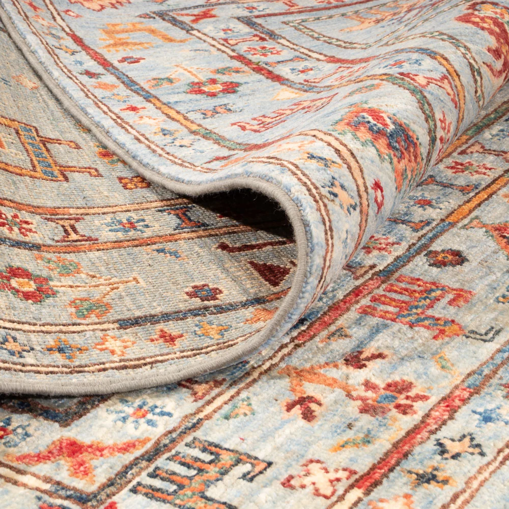 Ziegler Teppich - Ariana - 154 x 104 cm - hellblau