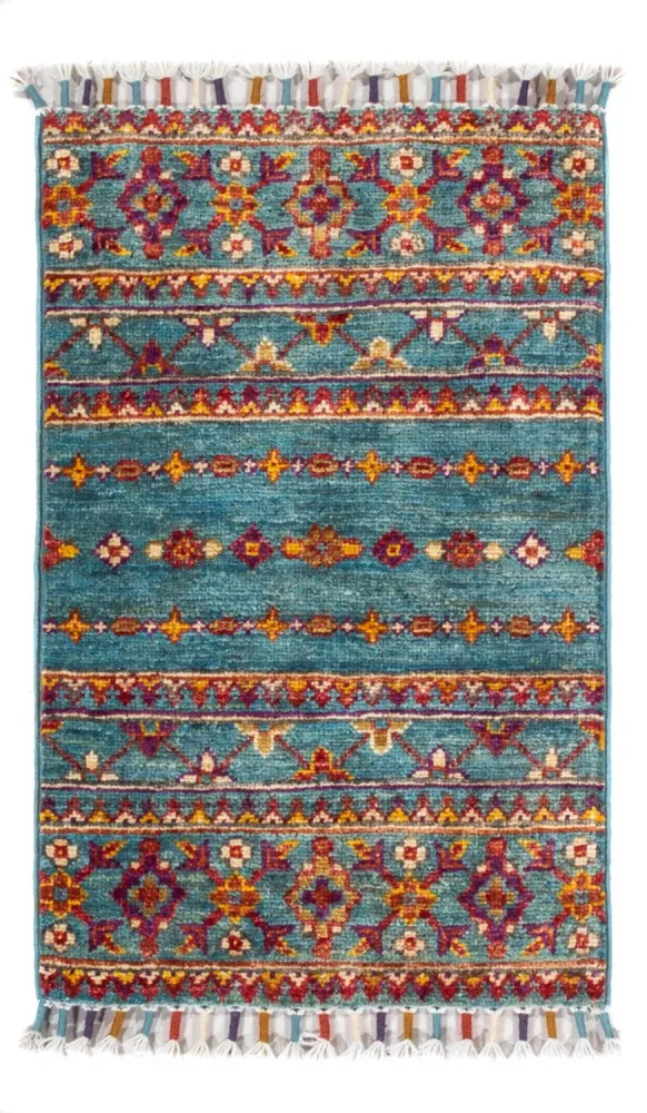 Ziegler Teppich - Ariana - 61 x 40 cm - türkis