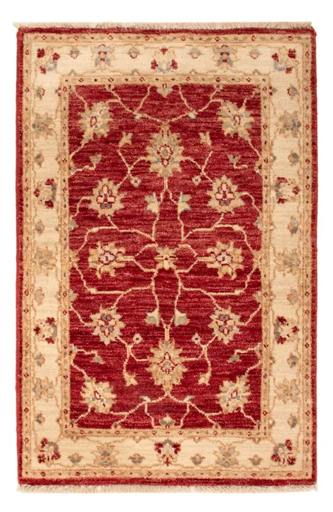 Ziegler Teppich - 90 x 60 cm - bordeauxrot