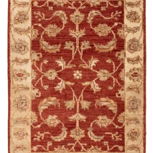 Ziegler Teppich - 90 x 60 cm - bordeauxrot