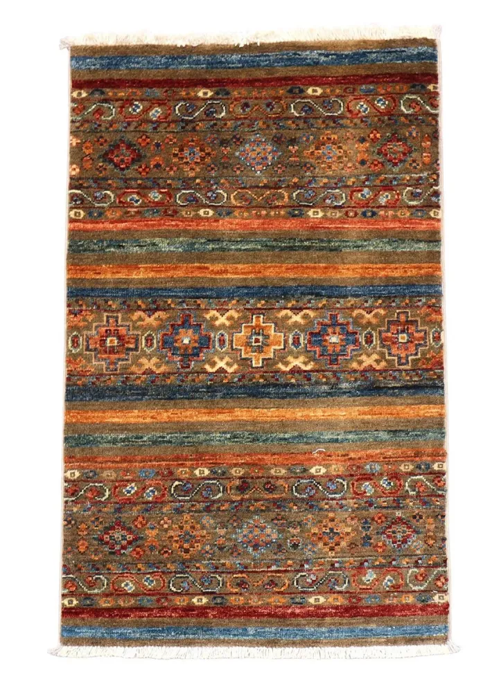 Ziegler Teppich 94 x 63 cm - braun