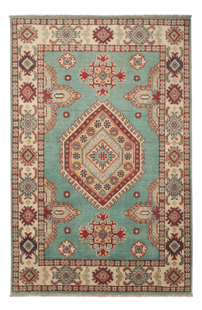 Ziegler Teppich - Kazak - 123 x 82 cm - türkis
