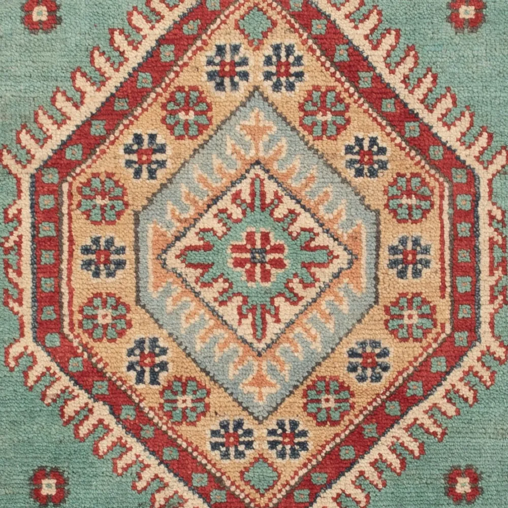 Ziegler Teppich - Kazak - 123 x 82 cm - türkis
