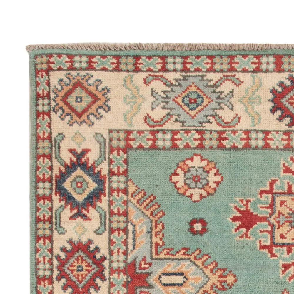 Ziegler Teppich - Kazak - 123 x 82 cm - türkis