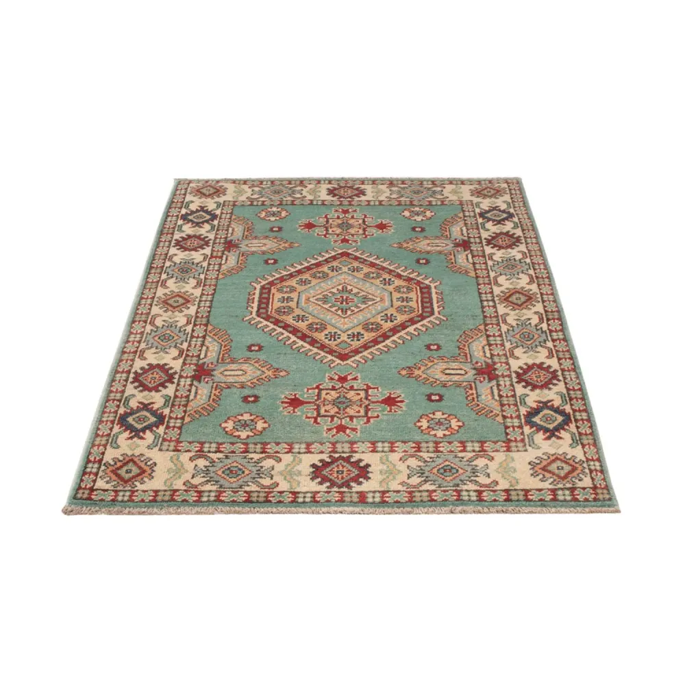 Ziegler Teppich - Kazak - 123 x 82 cm - türkis