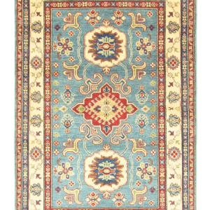 Ziegler Teppich - Kazak 183 x 117 cm - seeblau