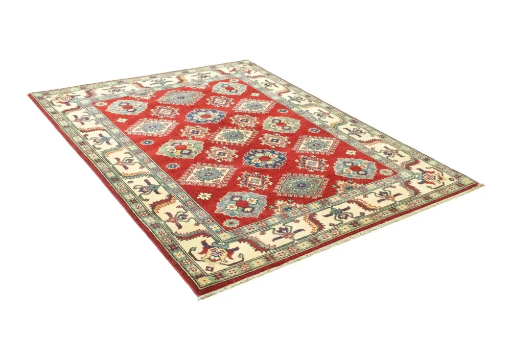 Ziegler Teppich - Kazak 199 x 146 cm - dunkelrot
