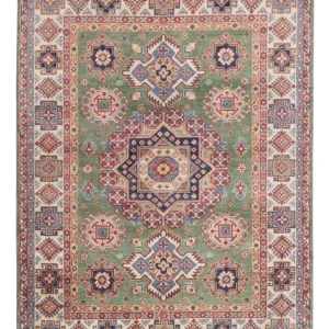 Ziegler Teppich - Kazak - 202 x 150 cm - grün