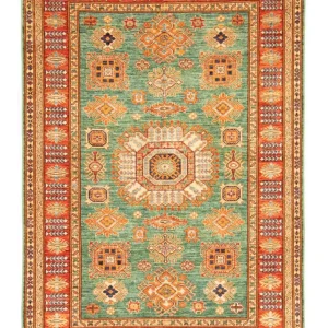 Ziegler Teppich - Kazak 211 x 150 cm - grün