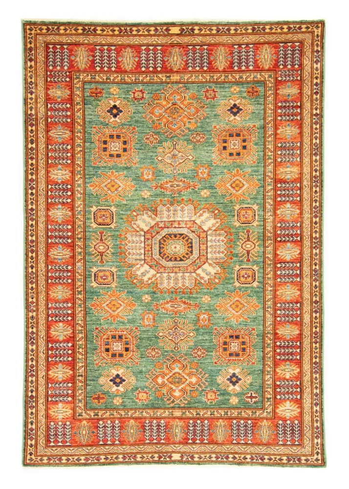 Ziegler Teppich - Kazak 211 x 150 cm - grün