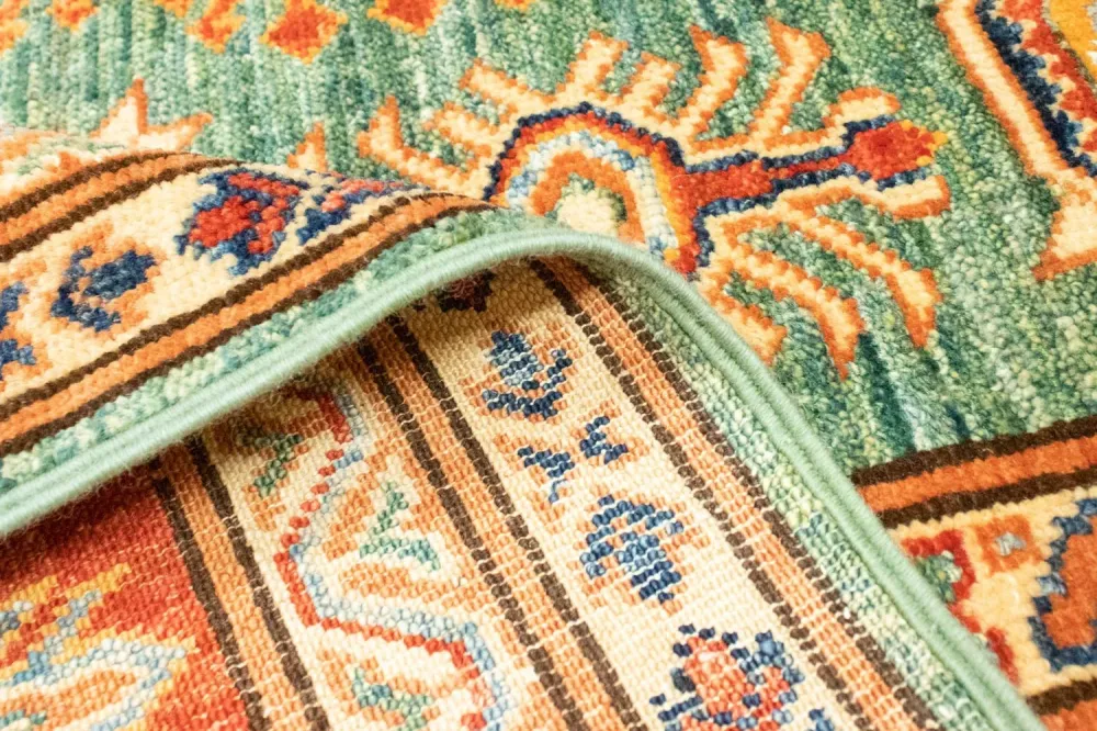 Ziegler Teppich - Kazak 211 x 150 cm - grün