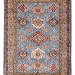 Ziegler Teppich - Kazak - 241 x 173 cm - hellblau