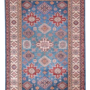 Ziegler Teppich - Kazak - 245 x 168 cm - blau