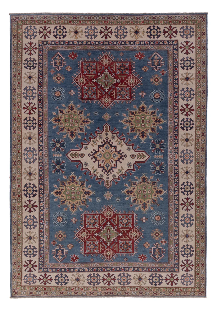 Ziegler Teppich - Kazak - 292 x 201 cm - blau
