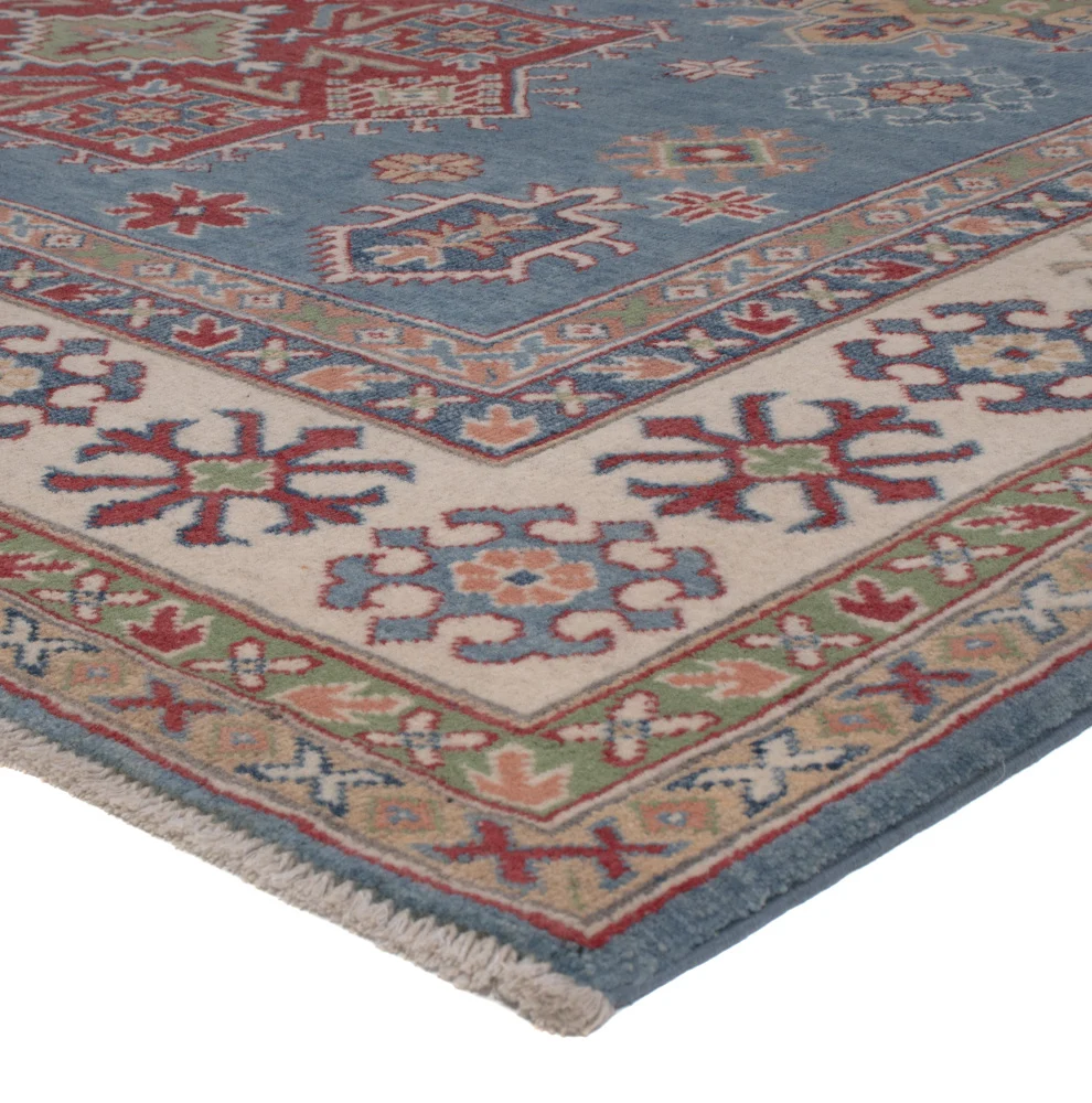 Ziegler Teppich - Kazak - 292 x 201 cm - blau