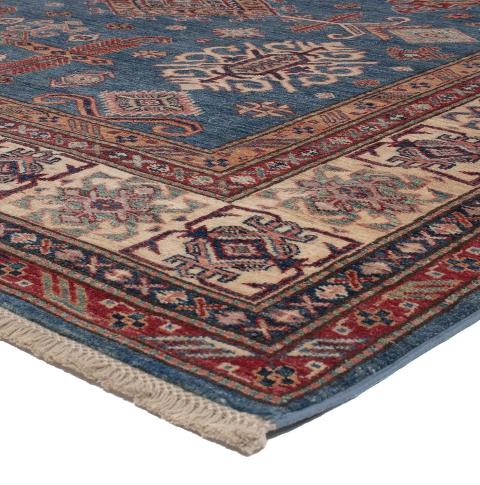 Ziegler Teppich - Kazak - 295 x 202 cm - blau