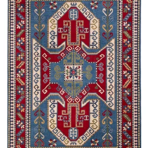 Ziegler Teppich - Kazak - 295 x 203 cm - blau