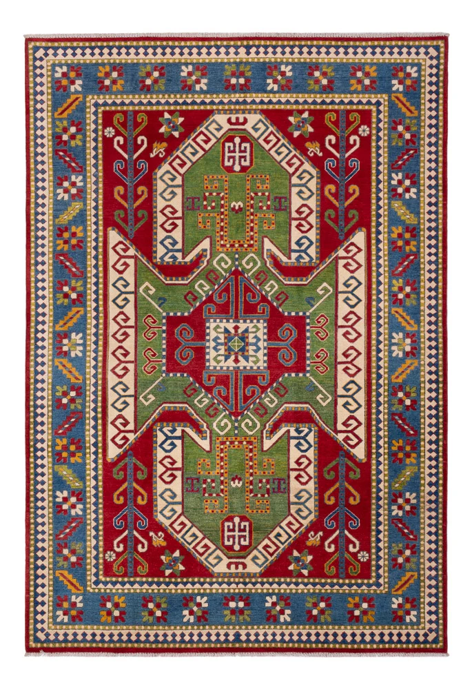 Ziegler Teppich - Kazak - 297 x 202 cm - grün
