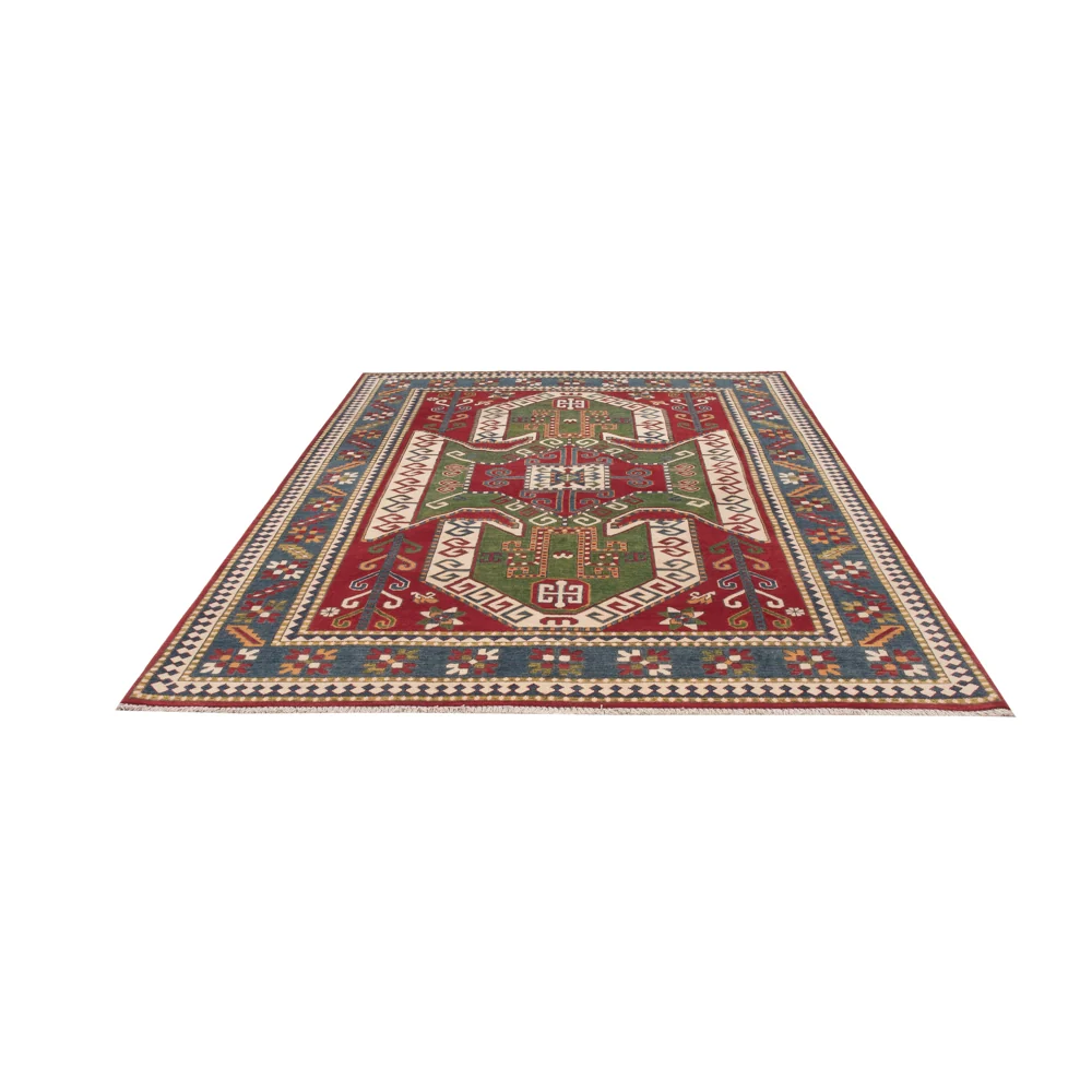 Ziegler Teppich - Kazak - 297 x 202 cm - grün