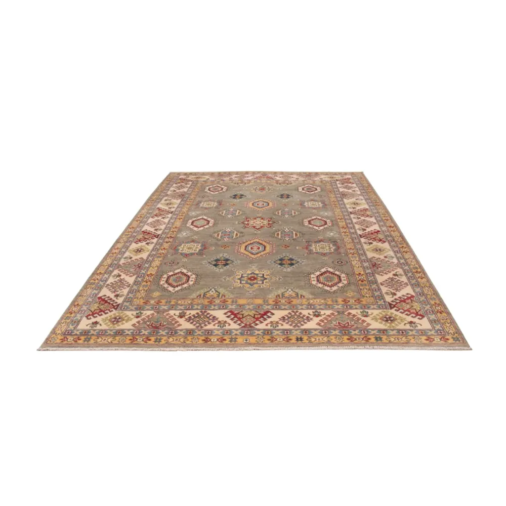 Ziegler Teppich - Kazak - 297 x 207 cm - seeblau