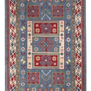 Ziegler Teppich - Kazak - 302 x 197 cm - blau