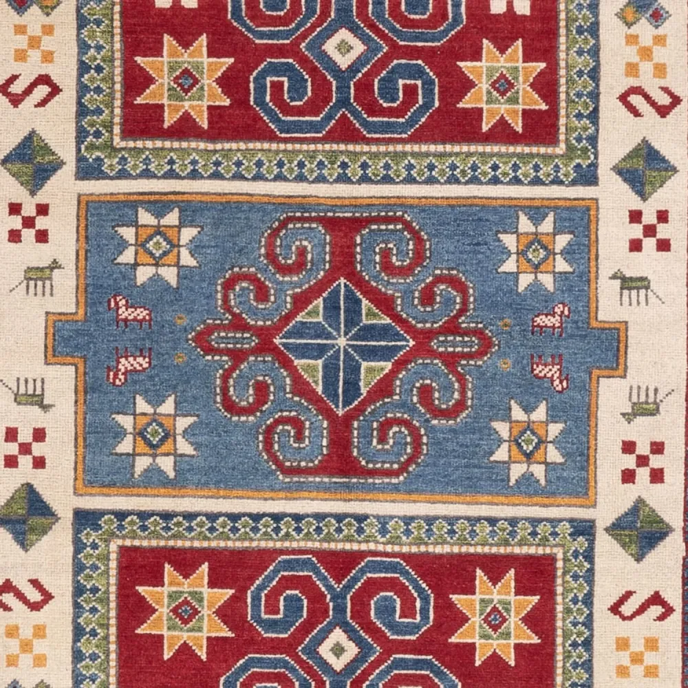 Ziegler Teppich - Kazak - 302 x 197 cm - blau