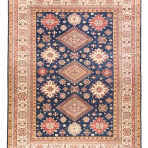 Ziegler Teppich - Kazak - 410 x 305 cm - dunkelblau