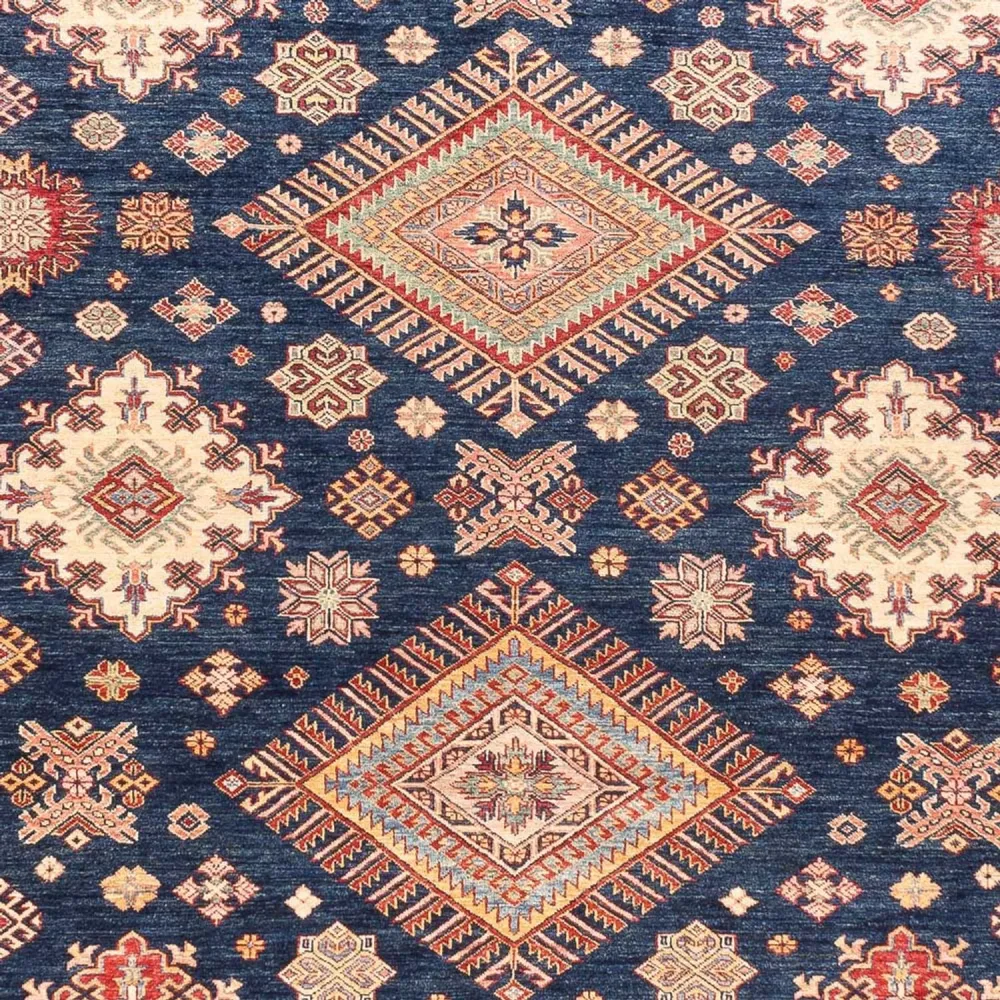 Ziegler Teppich - Kazak - 410 x 305 cm - dunkelblau