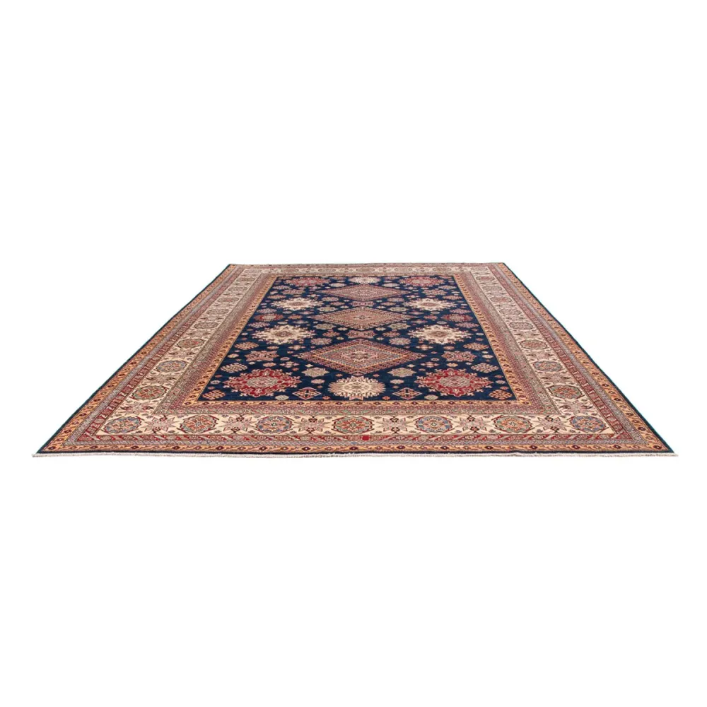 Ziegler Teppich - Kazak - 410 x 305 cm - dunkelblau