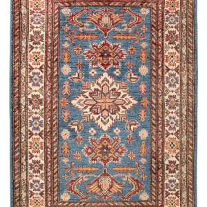 Ziegler Teppich - Kazak - Royal - 125 x 83 cm - blau