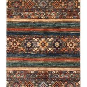 Ziegler Teppich 98 x 60 cm - mehrfarbig
