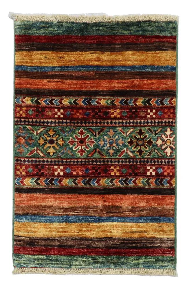 Ziegler Teppich 73 x 52 cm - mehrfarbig