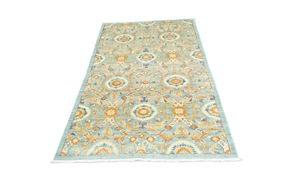 Ziegler Teppich - Modern 194 x 100 cm - grün