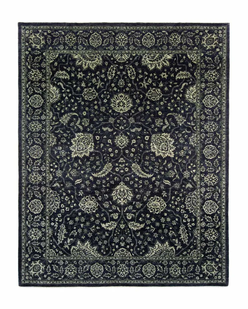 Ziegler Teppich - Modern 309 x 246 cm - dunkelblau
