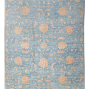 Ziegler Teppich - Modern - 309 x 252 cm - hellblau