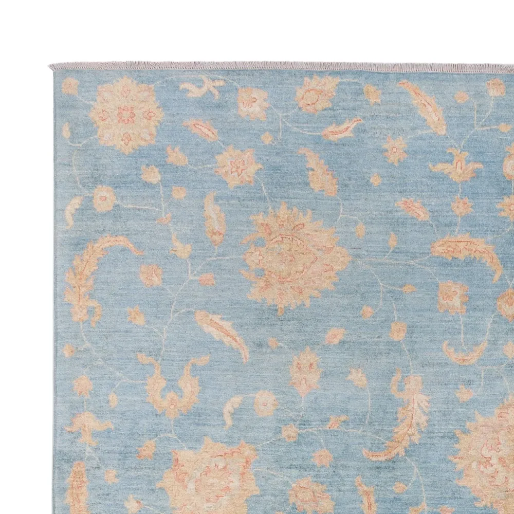 Ziegler Teppich - Modern - 309 x 252 cm - hellblau