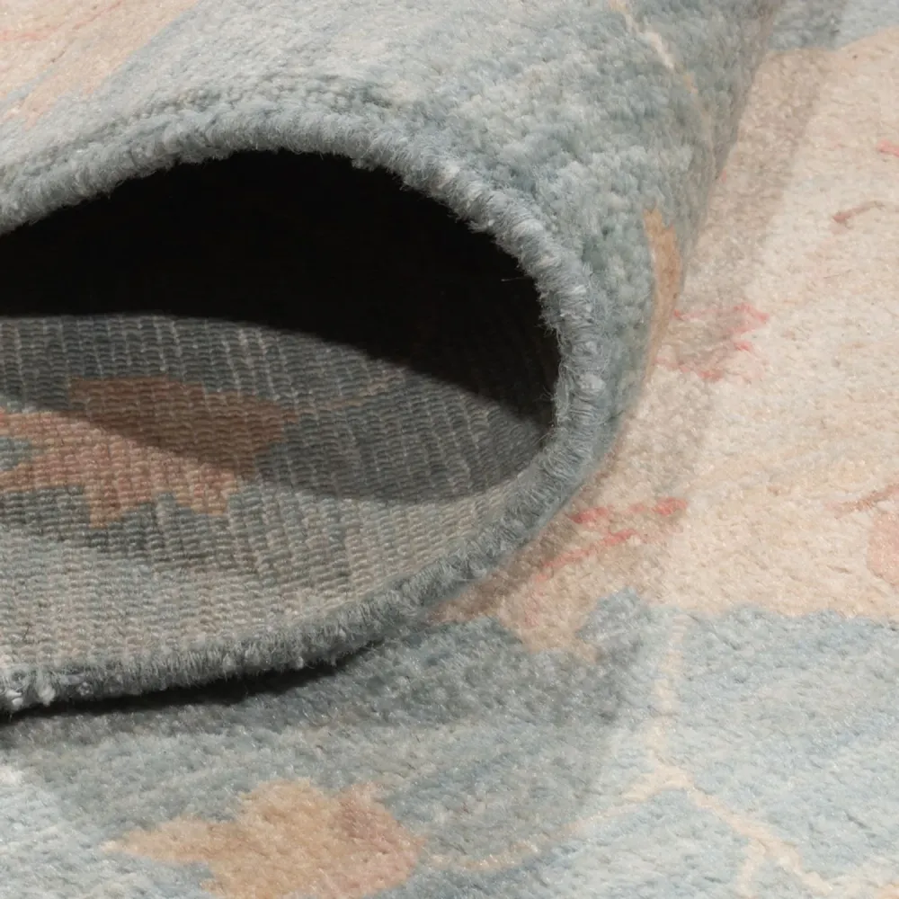 Ziegler Teppich - Modern - 309 x 252 cm - hellblau