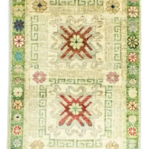 Ziegler Teppich - Modern 85 x 61 cm - hellgrün