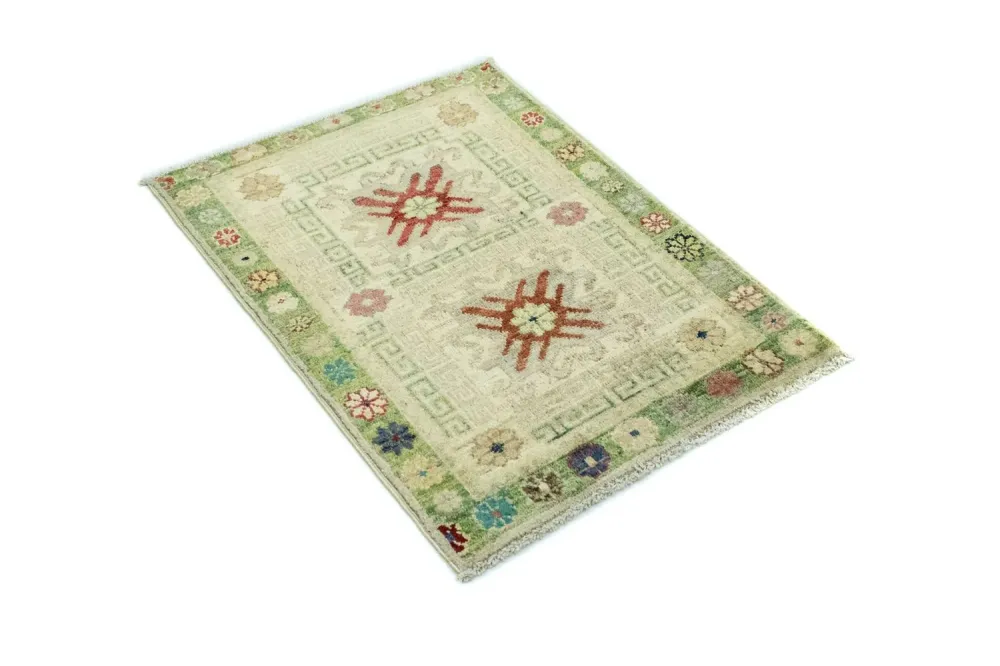 Ziegler Teppich - Modern 85 x 61 cm - hellgrün